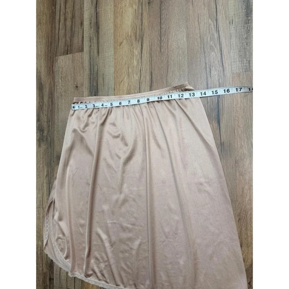 vassarette Nude Half Slip with Lace Trim